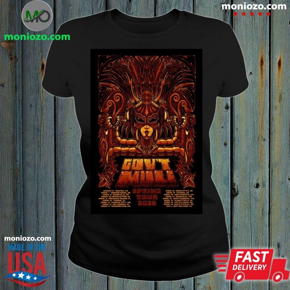 Gov’t Mule Spring Tour 26 Poster T-Shirt