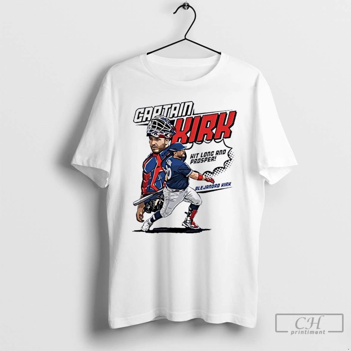 Classic Captain Slejandro Kirk Toronto Blue Jays Hit Long And Prosper T Shirts