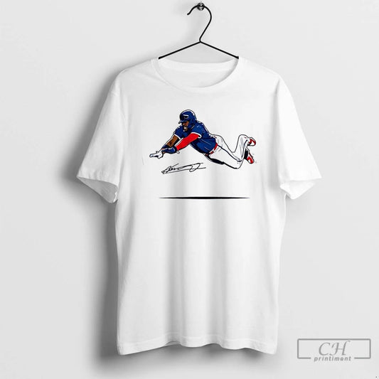 Premium Toronto Blue Jays Vladimir Guerrero Jr Flying Slide Signature T Shirts