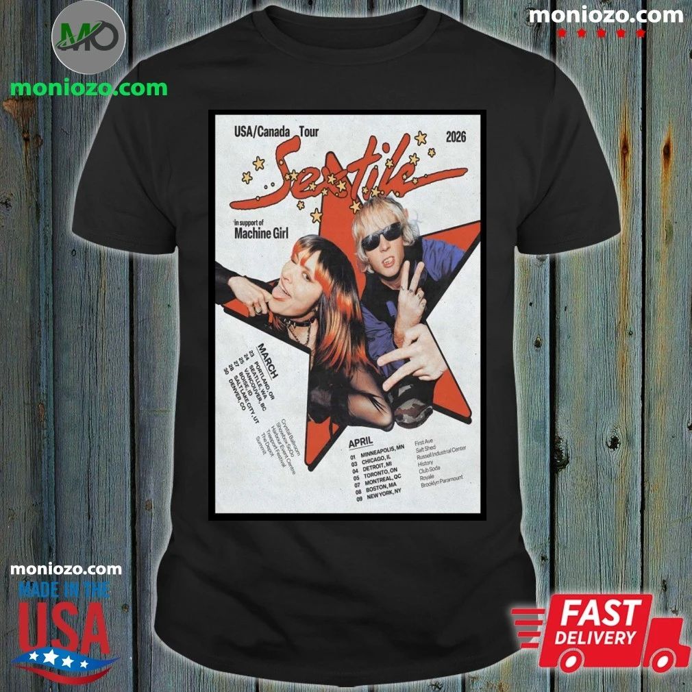 SEXTILE USA And Canada 2026 Shows Poster T-Shirt