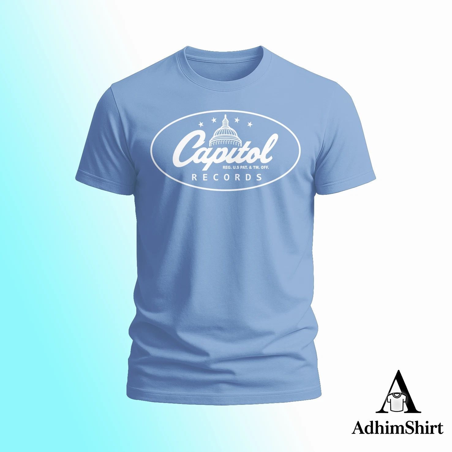 Capitol Records Company Logo FUNNY T-SHIRT S-5XL USA many colors