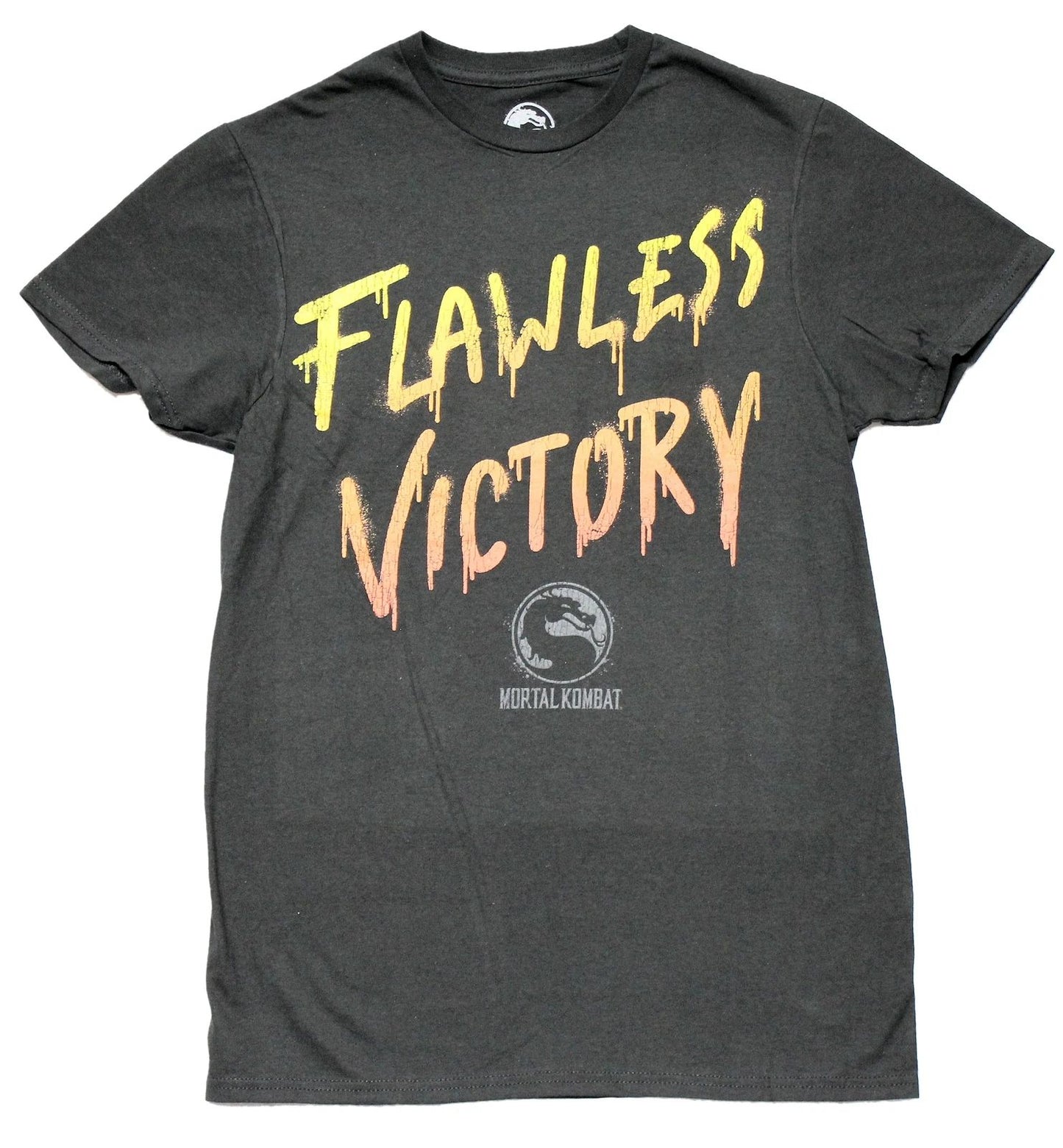 Mortal Kombat New Adult T-Shirt -Flawless Victory Dripping
