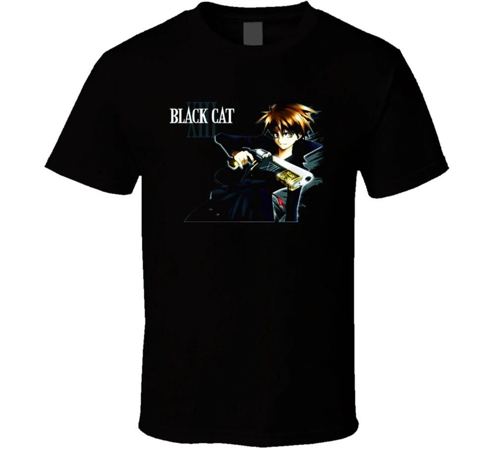 Train Heartnet Black Cat Anime Manga T Shirt