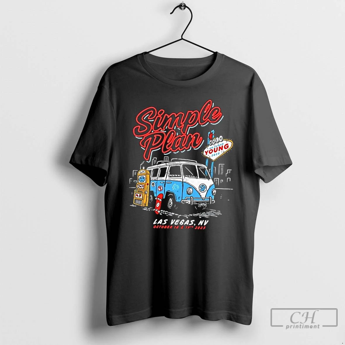 Classic Simple Plan Tour Las Vegas Nevada 2025 T Shirts