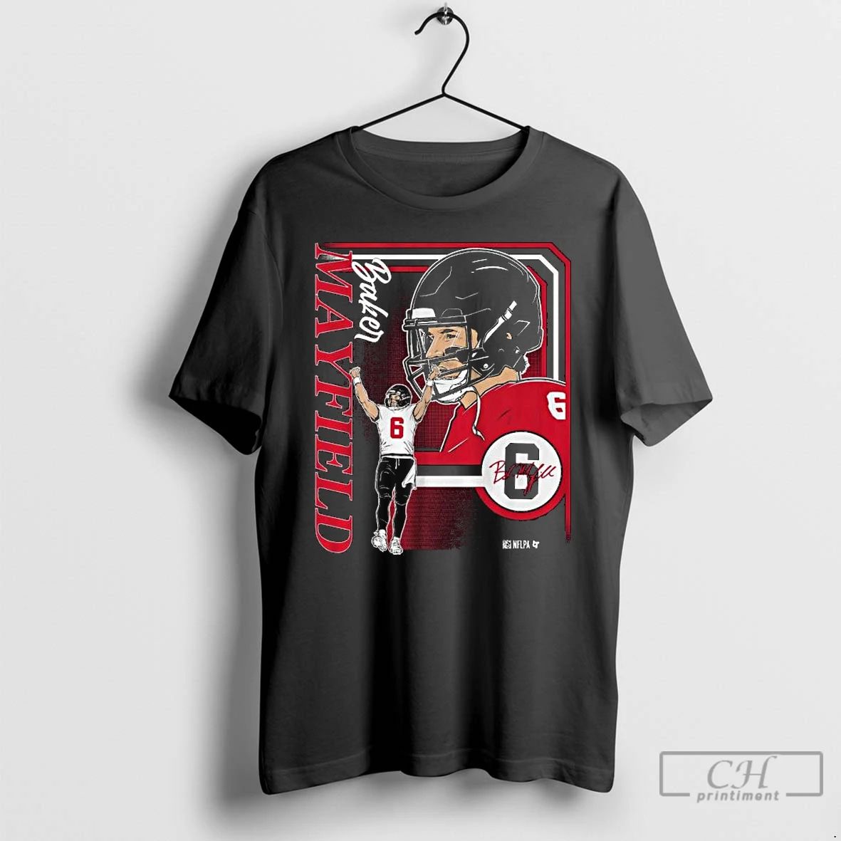 Classic Baker Mayfield Collage Frame Long Sleve T Shirts