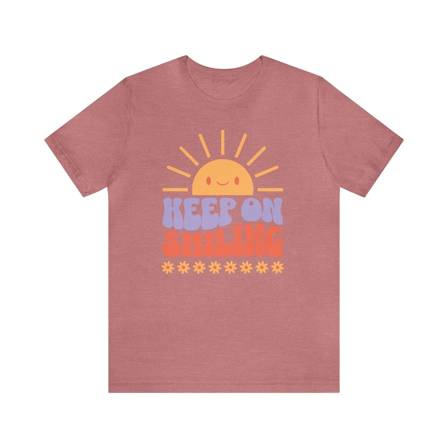 Smiling Tshirt, Keep on Smiling, Retro Tshirt, Trendy Tshirt, Womens Shirt,