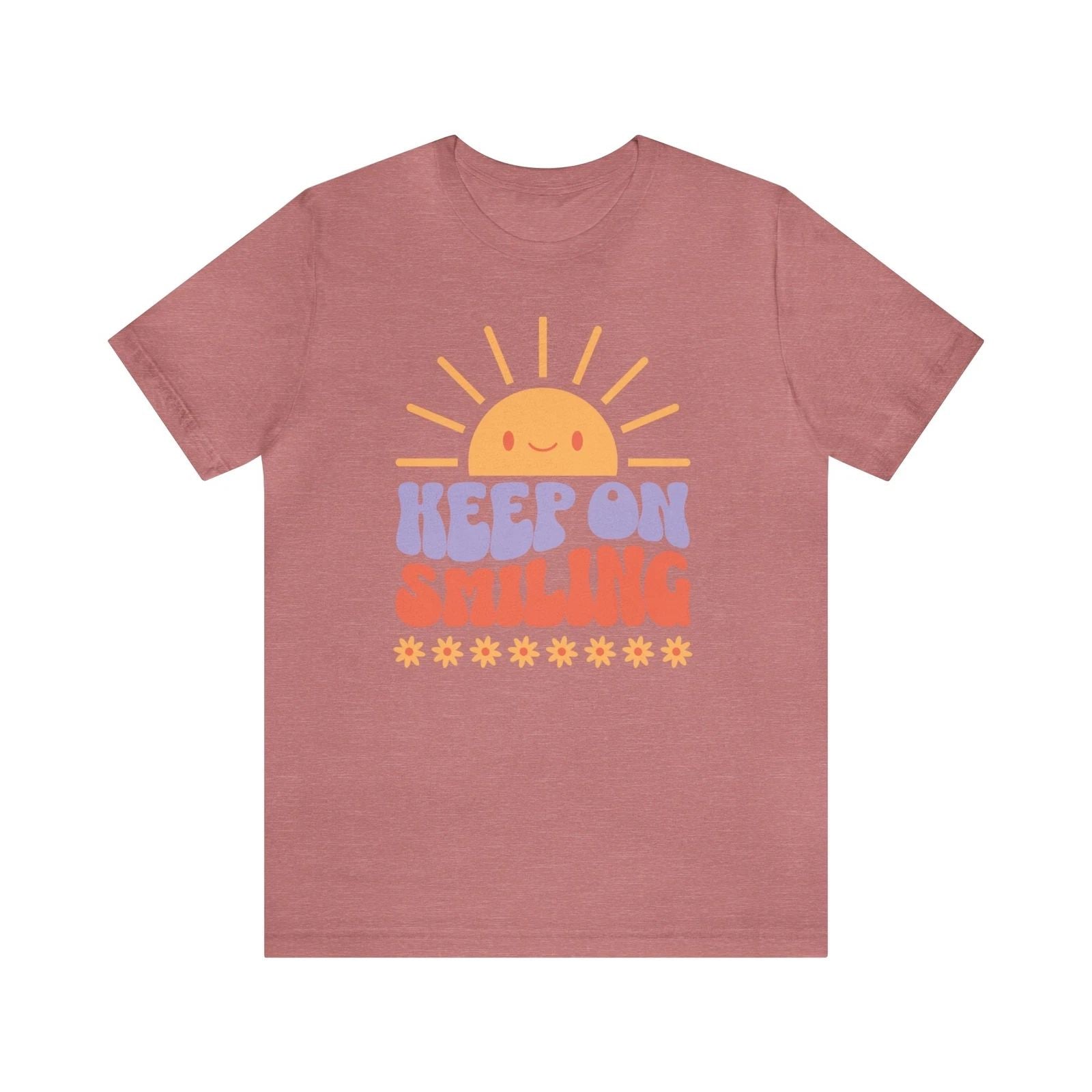 Smiling Tshirt, Keep on Smiling, Retro Tshirt, Trendy Tshirt, Womens Shirt,