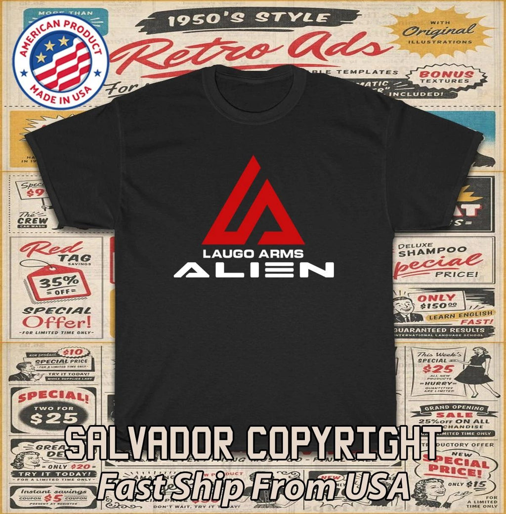 New Tee Shirt Laugo Arms Alien Logo Men's T-Shirt American T-Shirt