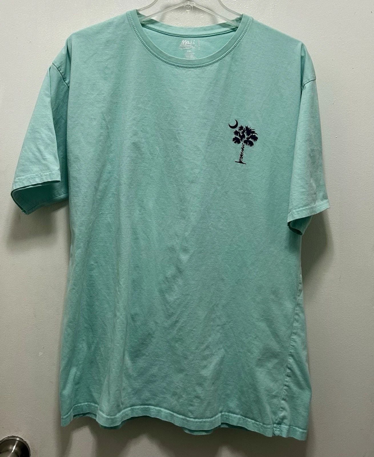 Mahi Surf Co Men's Aqua Graphic Cotton Jersey 2XL Short Sleeve T-Shirt