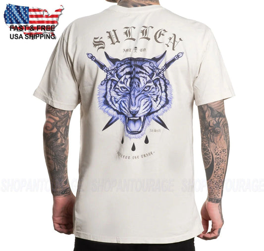 Sullen Art Collective Bengal Badge Premium SCM6802 Short Sleeve T-shirt For Men
