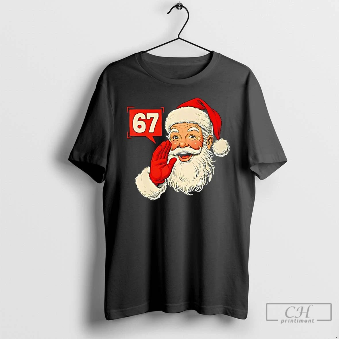 Premium Christmas 67 Six Seven Meme Santa Claus Xmas Holiday T Shirts