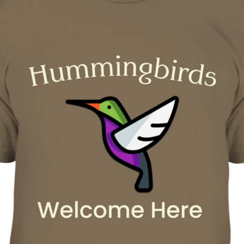 Hummingbird Shirt Bella Canvas 3001 Bird Lover Gift Garden T-Shirt Soft Premium