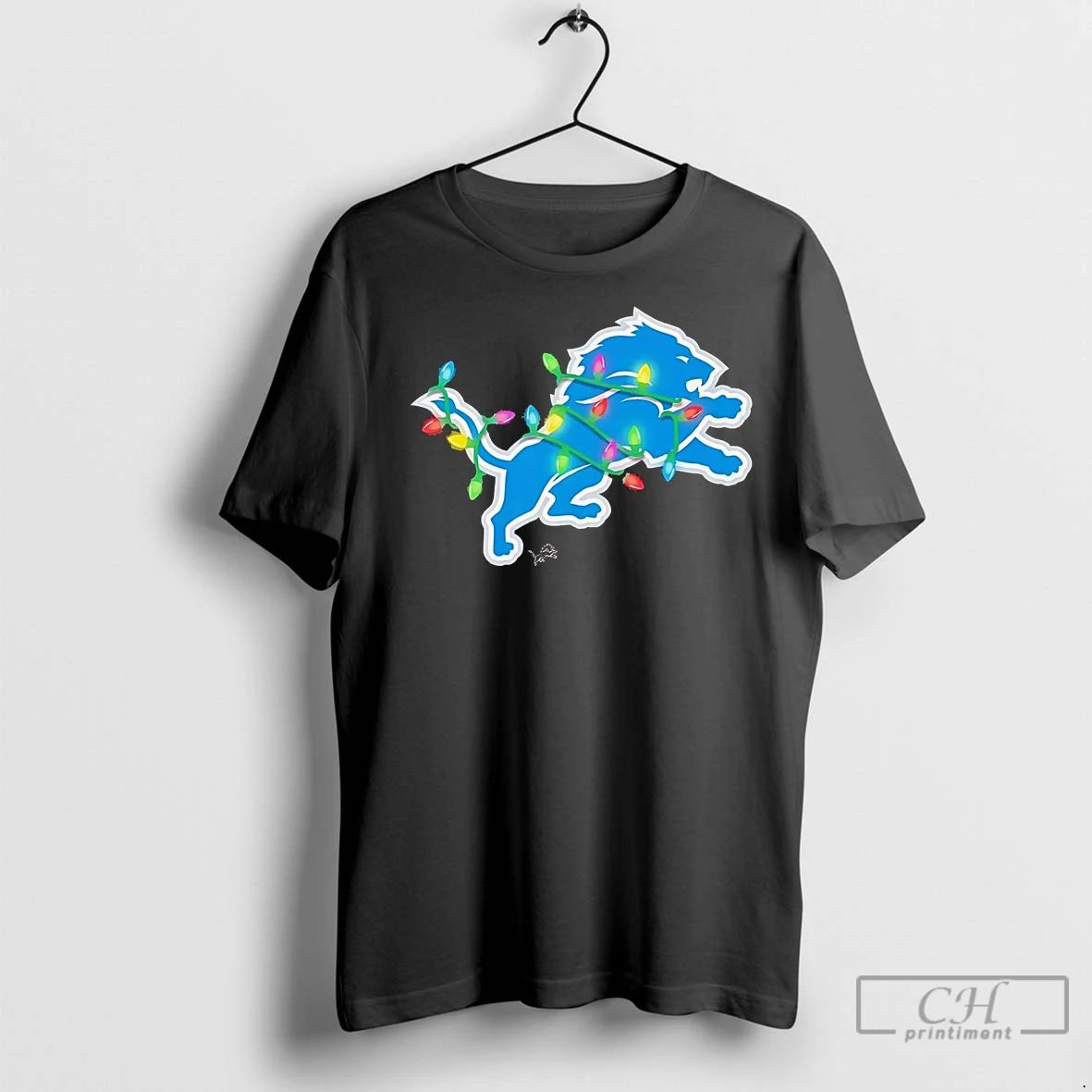 Premium Detroit Lions Logo Christmas Light