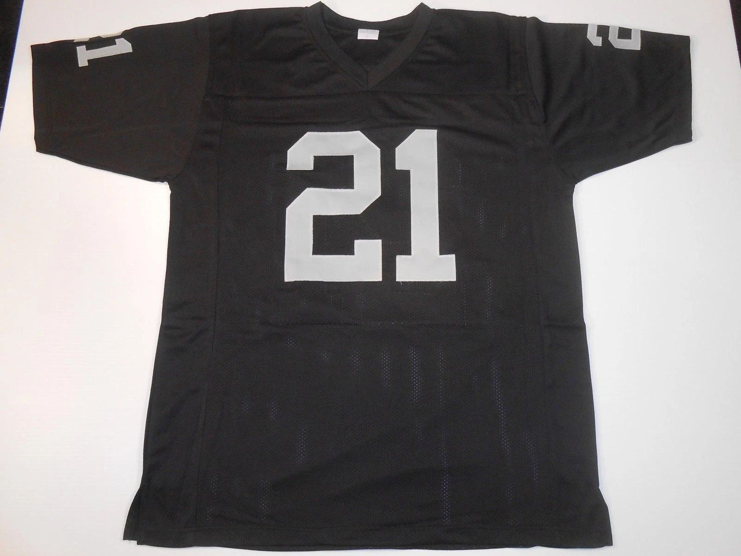 Custom Cliff Branch Black Mesh Football Jersey