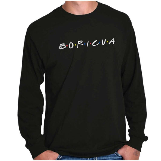Borinquen Pride Puerto Rico Nuyorican PR Long Sleeve Tshirt for Men or Women