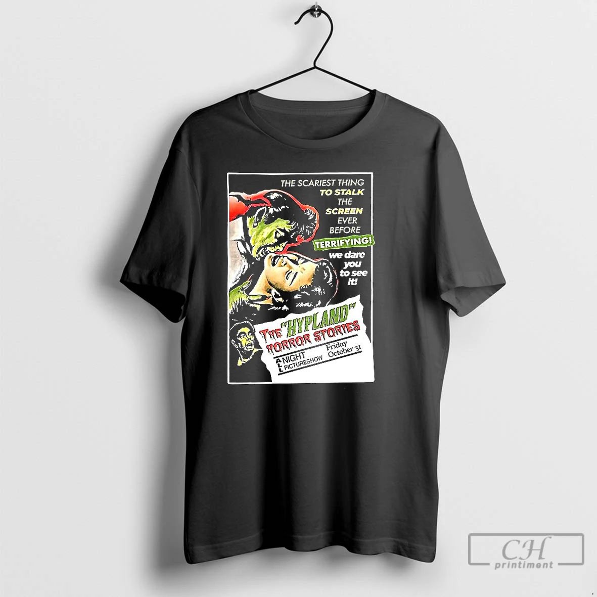 Classic The Scariest Thing To Stalk The Screen Ever Before Halloween Horror Comic T Shirts
