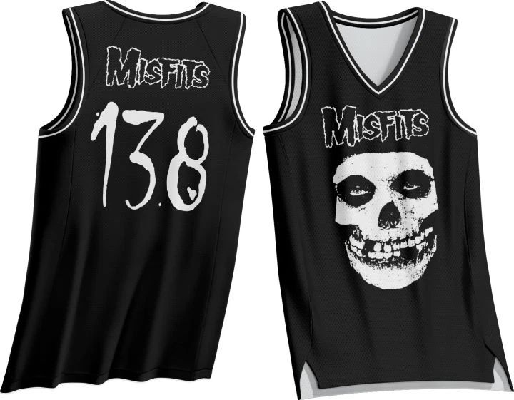 Band Misfits Basketball Jersey MUSIC Size S-5XL KKA12