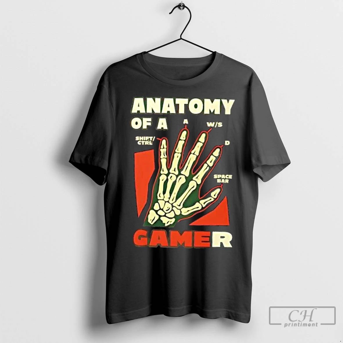 Classic Anatomy Of A Gamer Gaming Skeleton