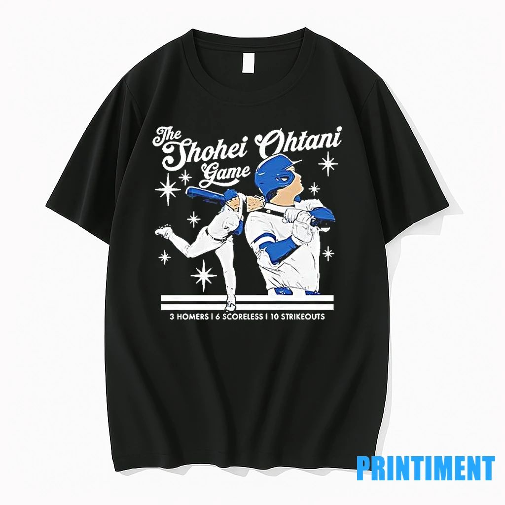 The Shohei Ohtani Game Dodgers Baseball 3 Homers 6 Scoreless 10 Strikeouts Tshirts Sweater