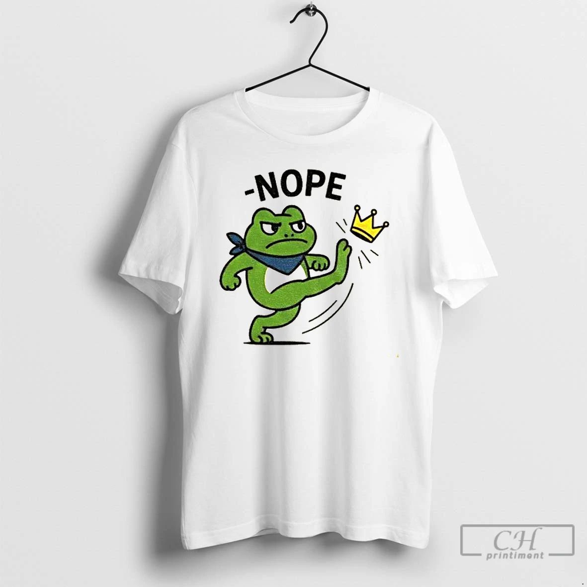 Classic Portland Frog No Kings In America Funny Political Meme T Shirts