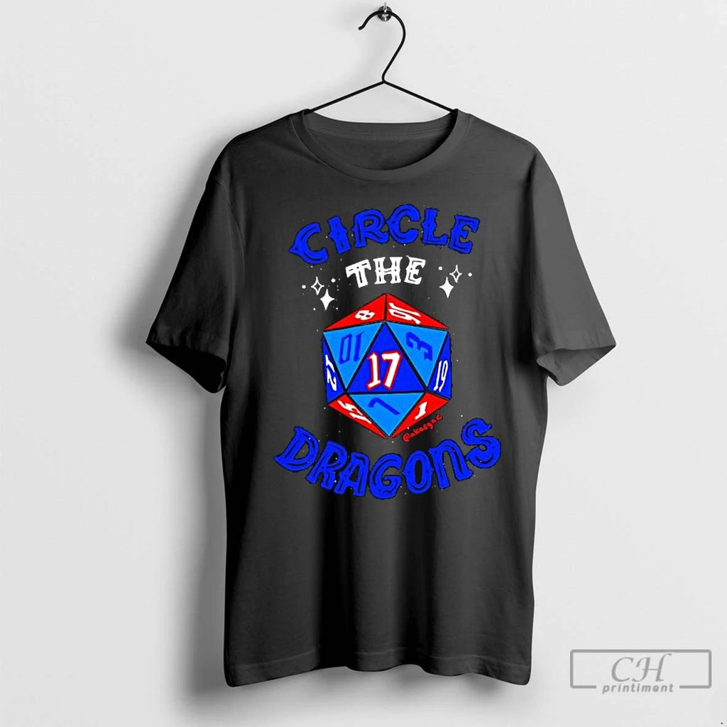 Premium Circle The Dragons D20 Logo