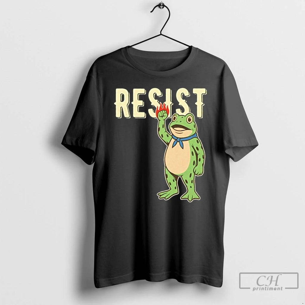 Classic Resist Ice Portland Frog T Shirts