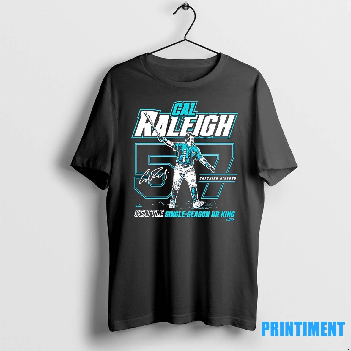 Cal Raleigh Seattle 57 Home Run Record Tshirts Sweater