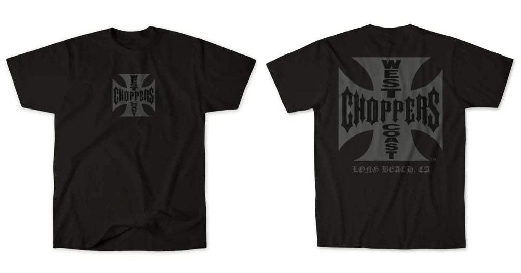 West Coast Choppers OG Classic Reprint Tee Solid Black Mens Streetwear Tee S-5XL