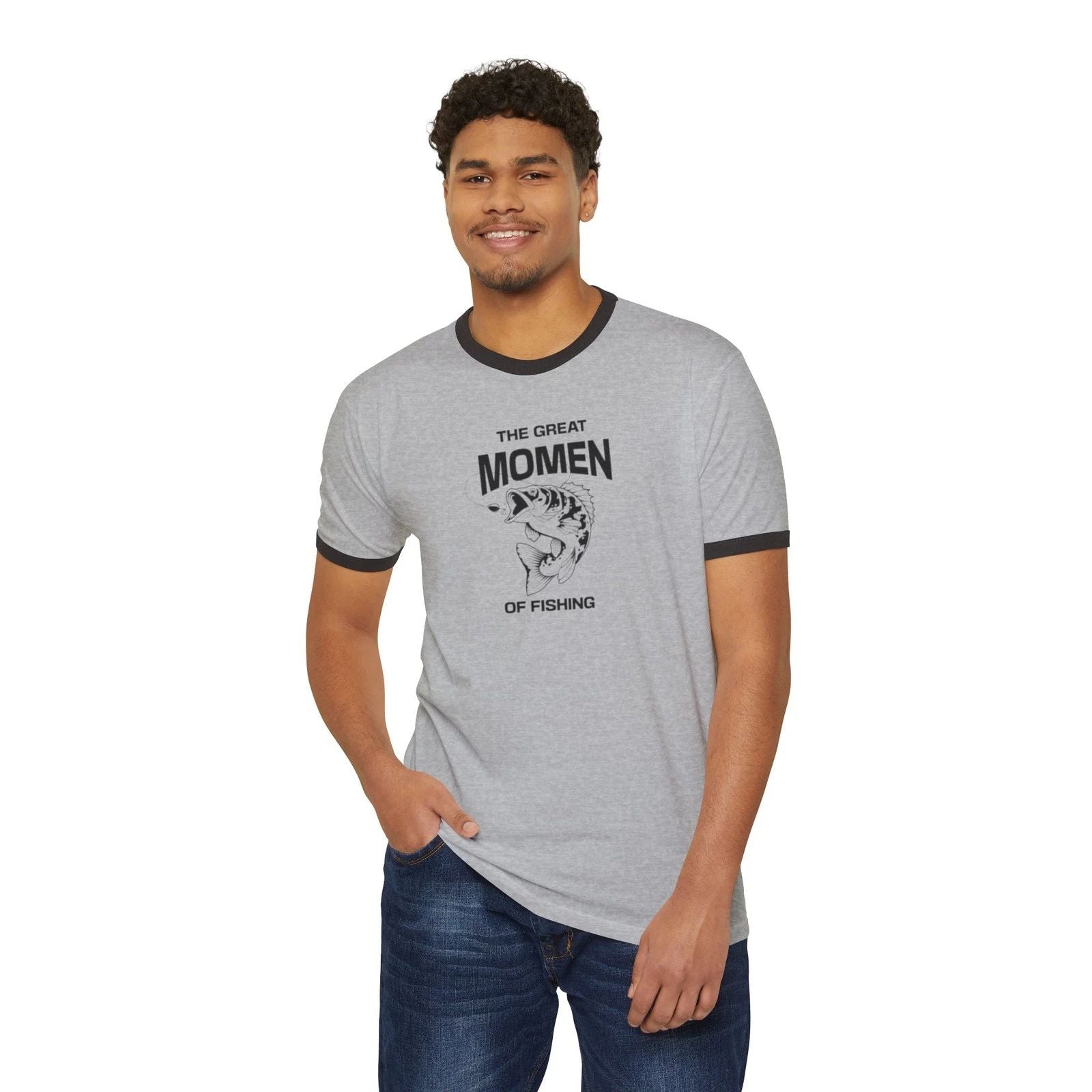 Great Moments of Fishing Unisex Cotton Ringer T-Shirt, Fishing Gift, [...]