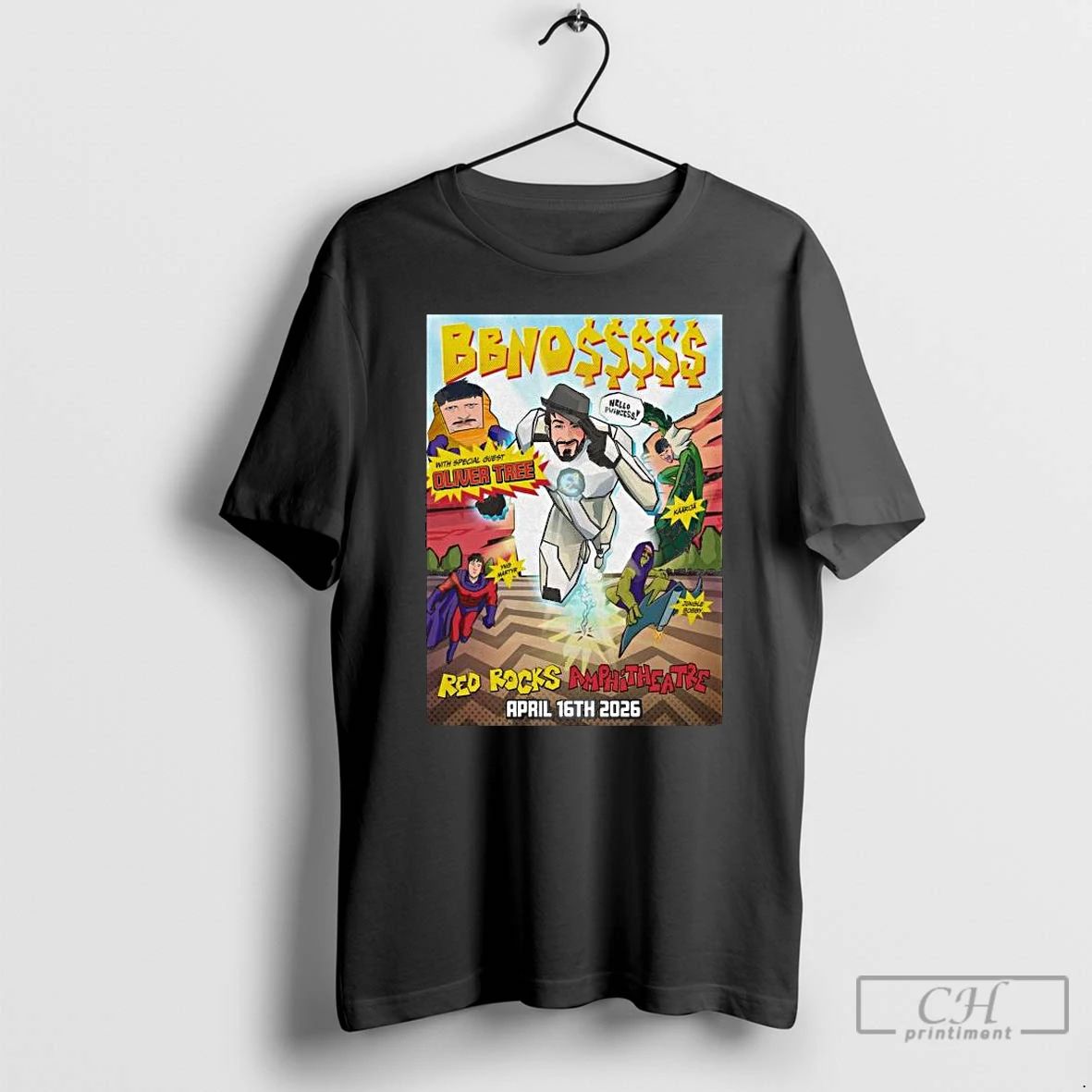 Classic Bbno April 16 2026 Red Rocks Amphitheatre Morrison Long Sleve T Shirts