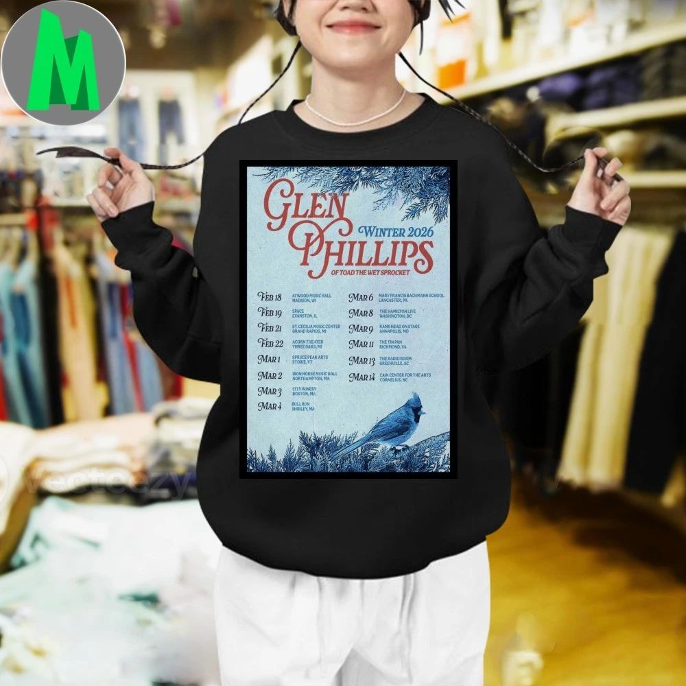 Glenn Phillips Winter 2026 Tour Poster Shirt