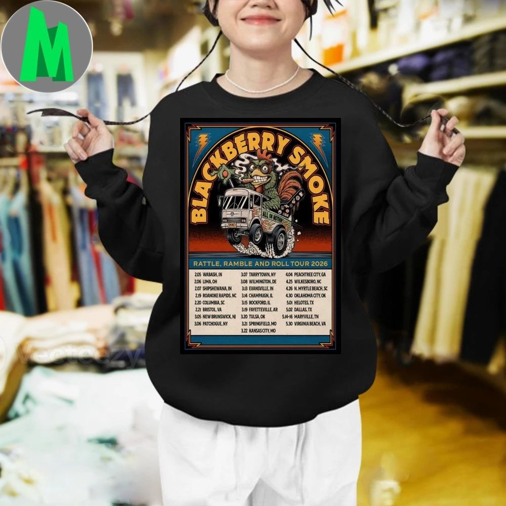 Original Blackberry Smoke Rattle Ramble And Roll Tour 2026 Poster Shirt