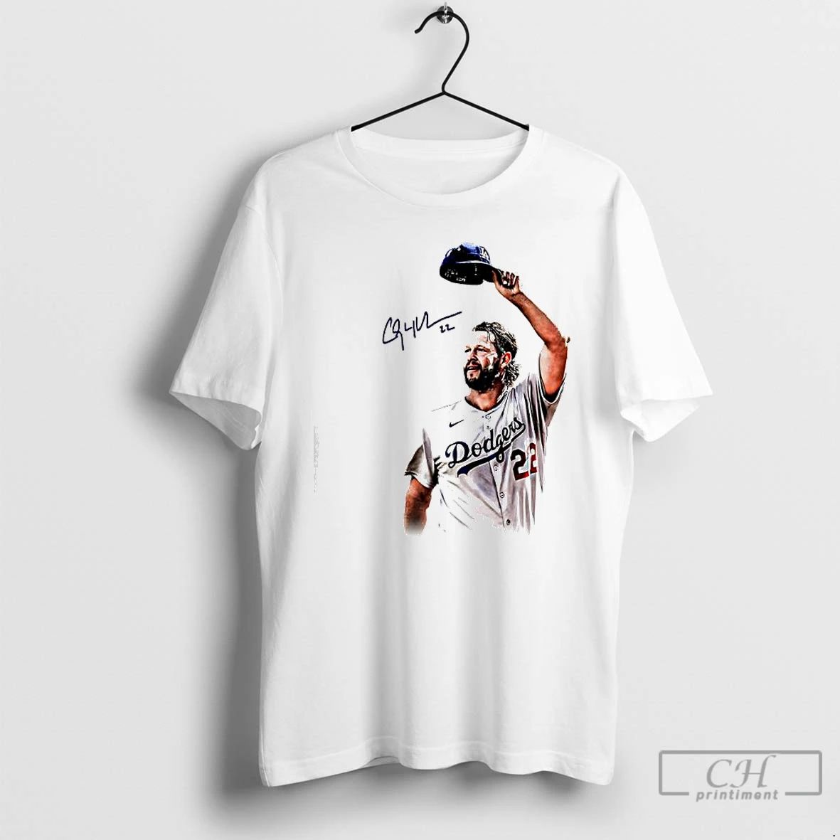Premium Kershaw Farewell 22 Dodgers Signature Collection T Shirts