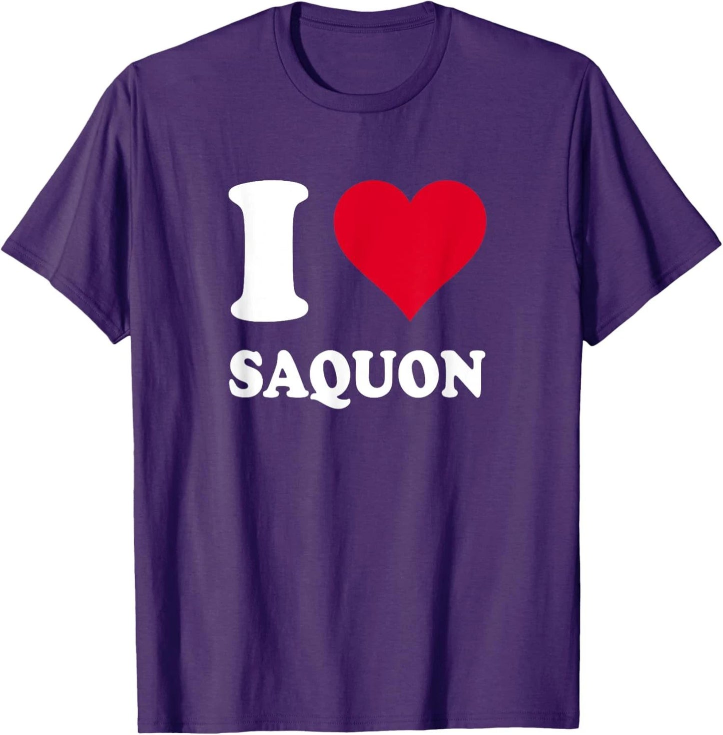 Red Heart I Love Saquon Cute Lover Present Gift Nice Unisex T-Shirt