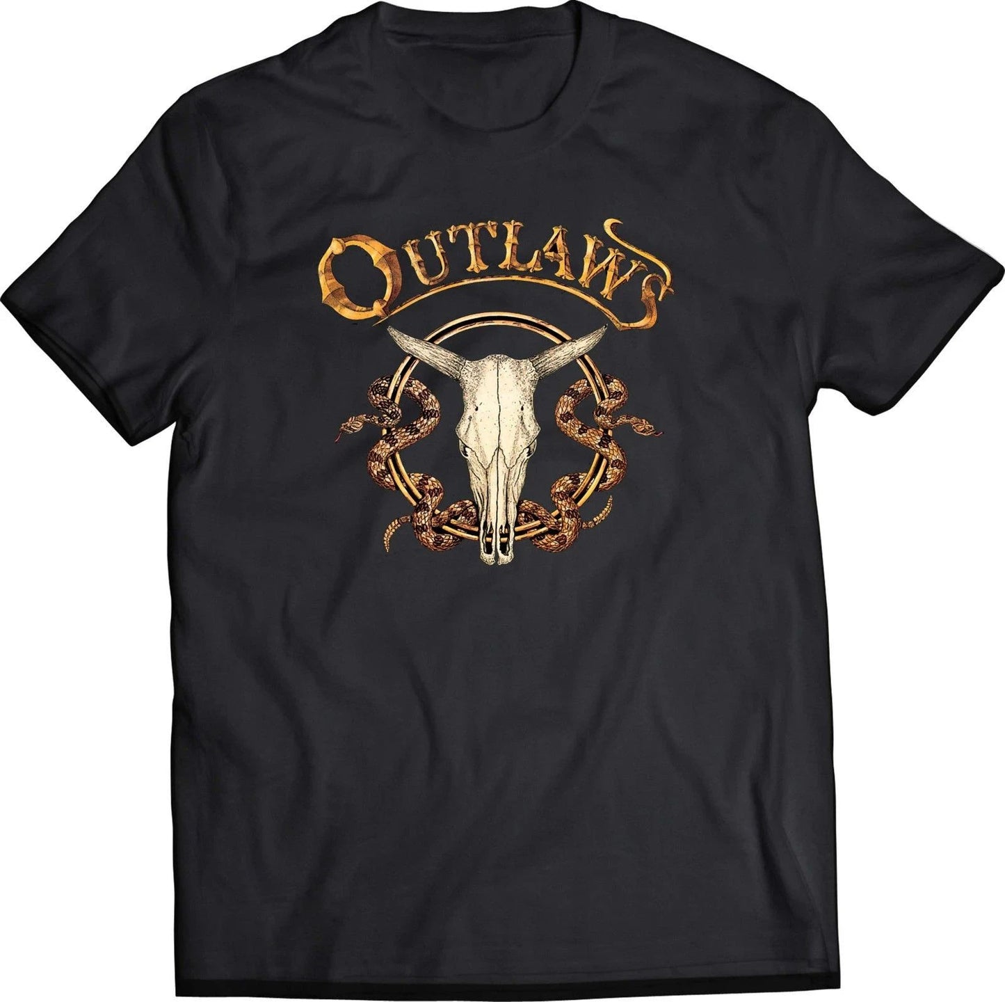 The Outlaws (band) Short Sleeve Cotton Black All Size Shirt QQ1038