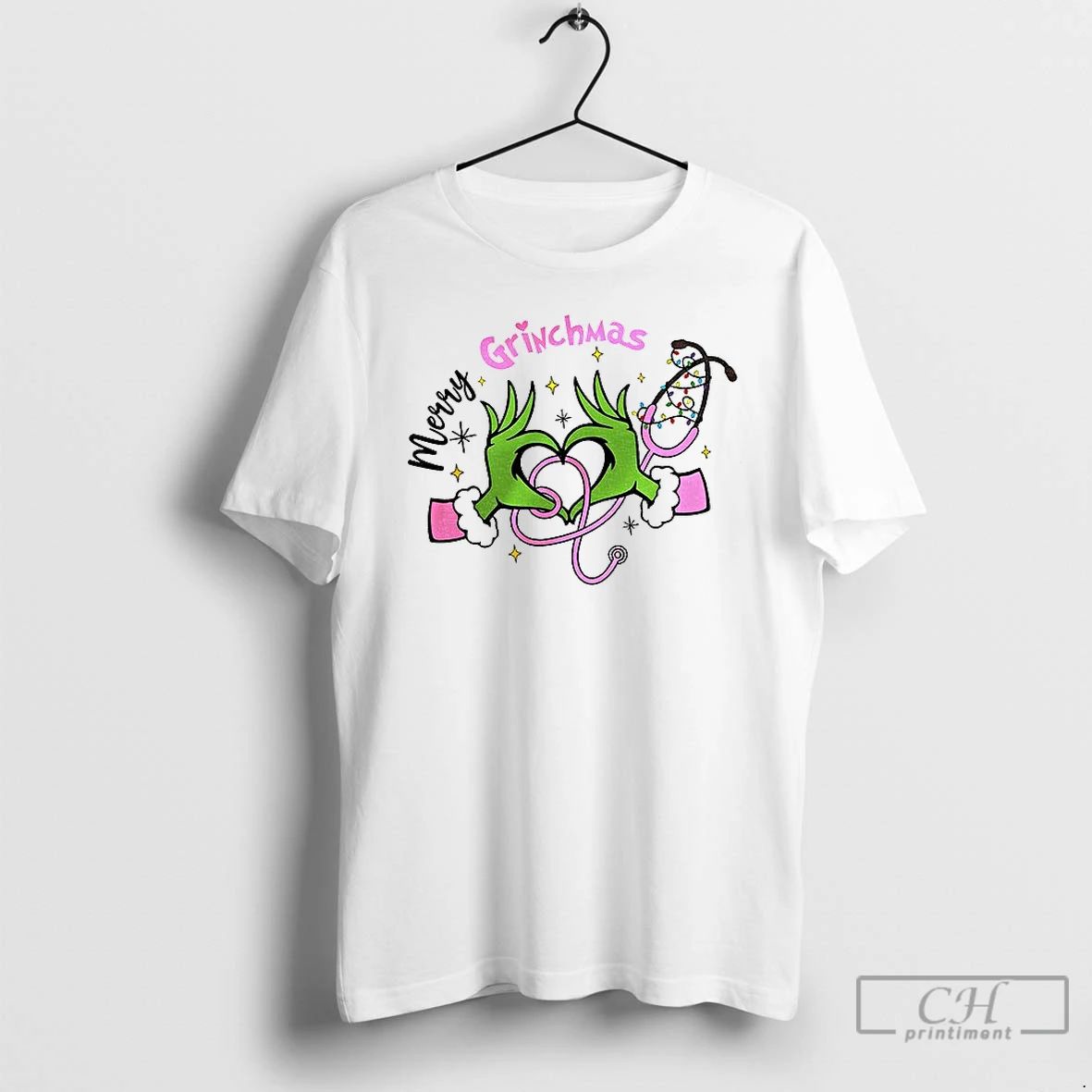 Classic Grinch Nurse Love Hand Merry Grinchmas Merry Christmas T Shirts