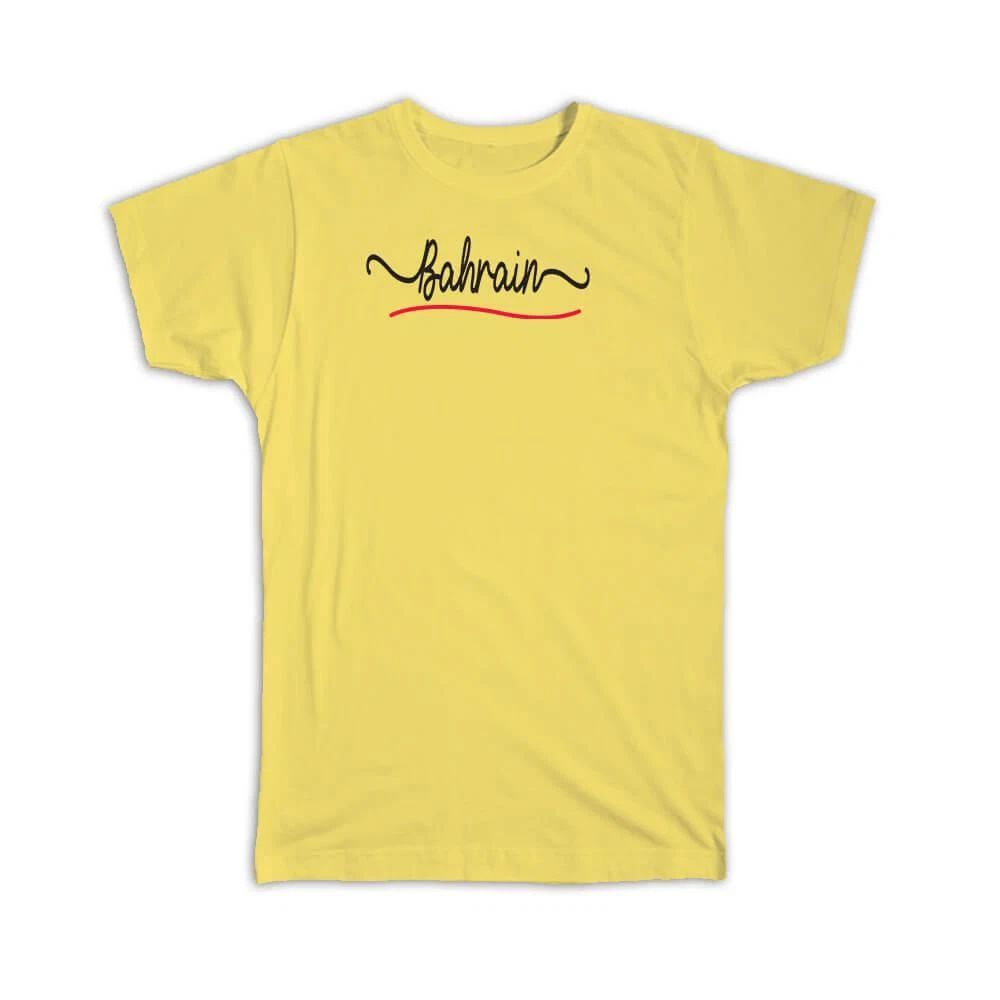 Gift T-Shirt : Bahrain Flag Colors Bahraini Travel Expat Country Minimalist
