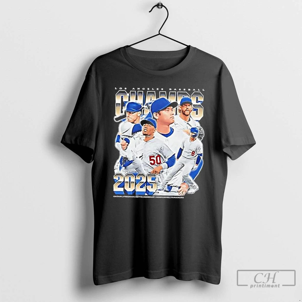 Classic Los Angeles Dodgers Baseball Shohei Ohtani And Players 2025 Champs Vintage T Shirts