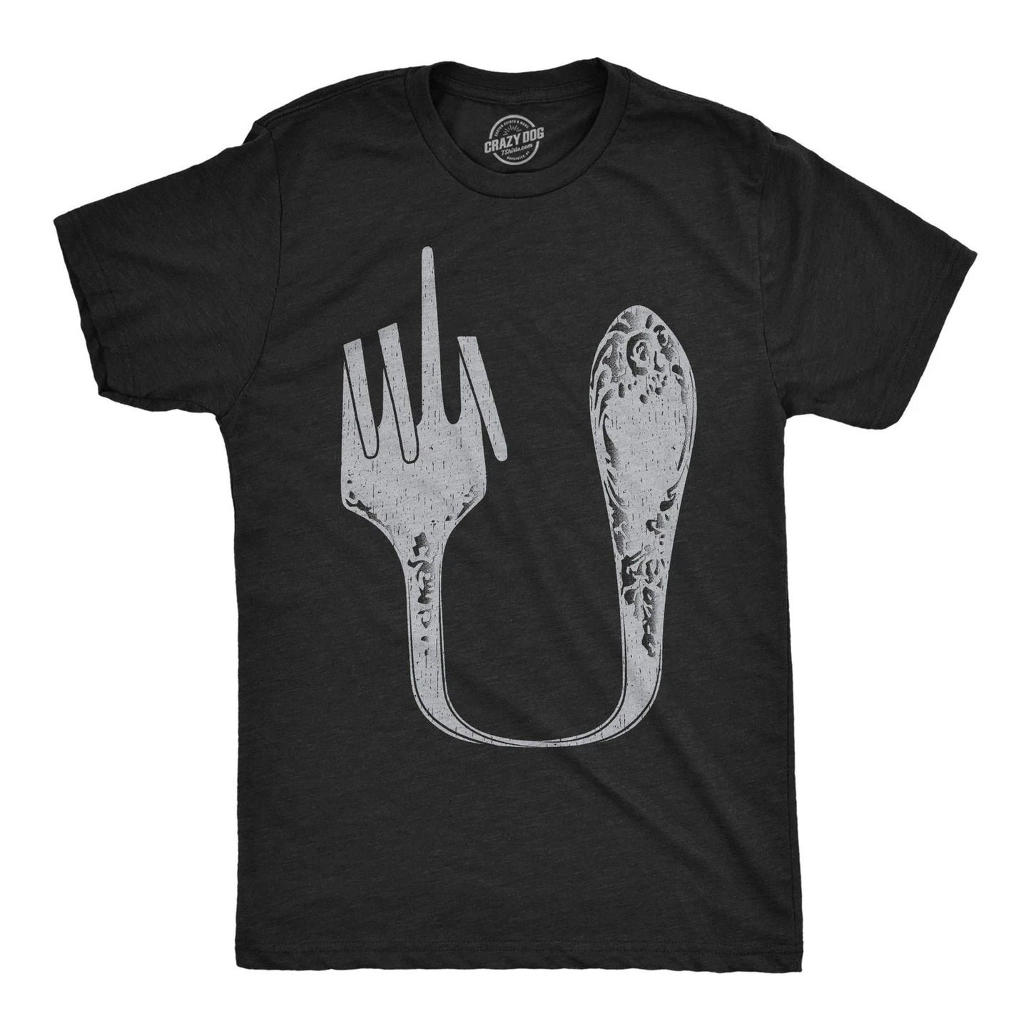Mens Funny T Shirts Fork U Sarcastic Graphic Novelty Tee for Men