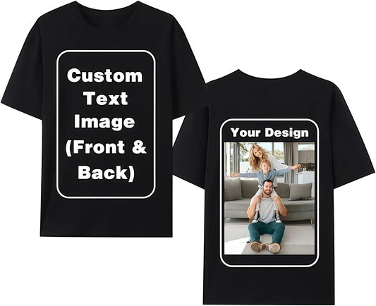 100% Cotton Unisex Custom T-Shirt Personalized Printing Casual Tee for Men Women