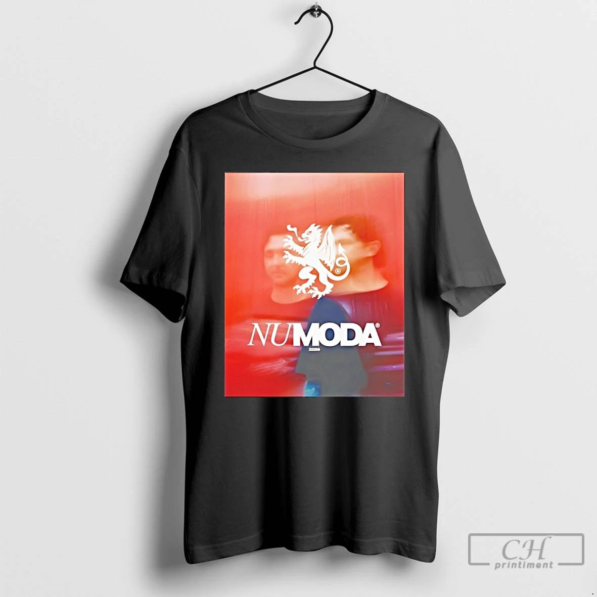 Classic Numoda Red Blurred T Shirts