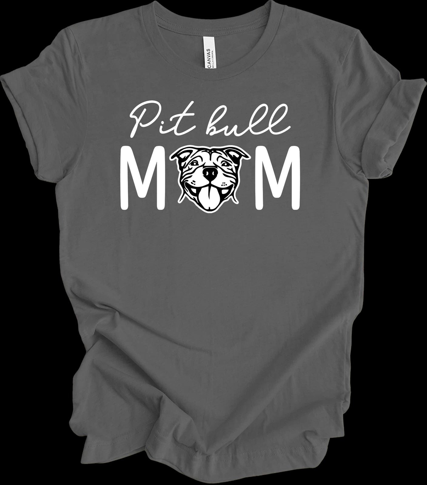 Pitbull Mom T-Shirt Pit Bull Terrier Dog Mom Fur Mama Gift Pit Mom Dog Owner Tee