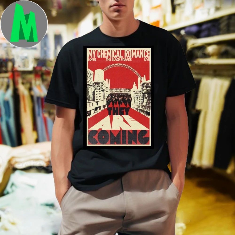 MCR 2025 Long The Black Parade Live They Are Coming Poster Shirt