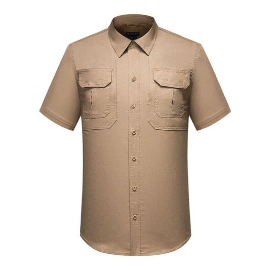 Men Tactical T-Shirts Short Sleeve Army Military Casual Camo Hiking Outdoor Tops