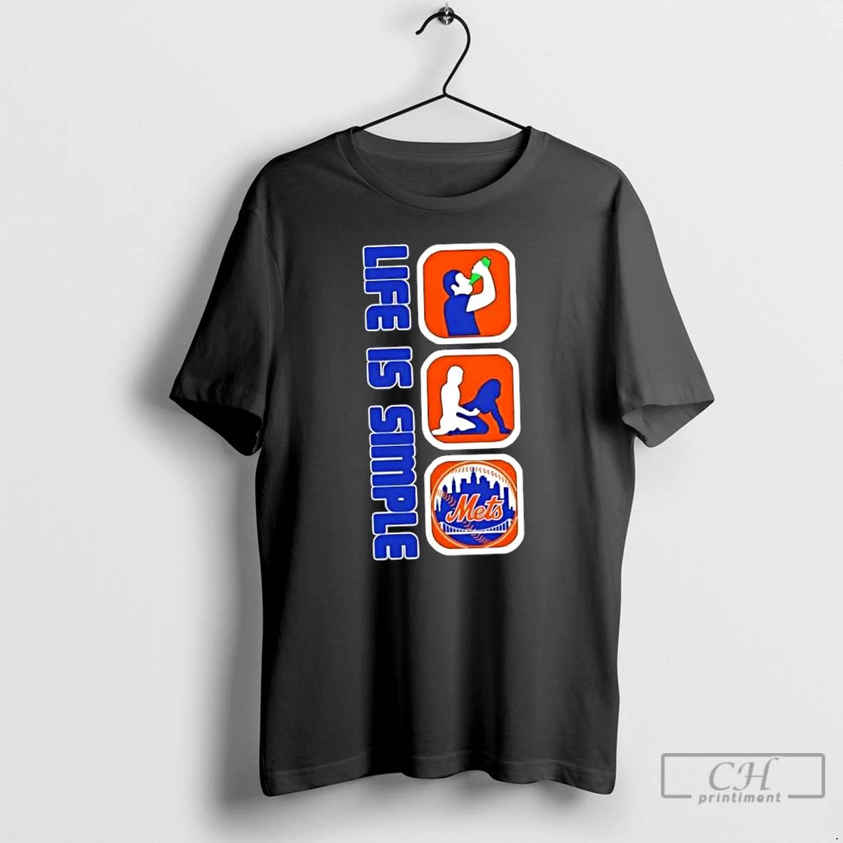 Classic New York Mets Baseball Life Is Simple T Shirts