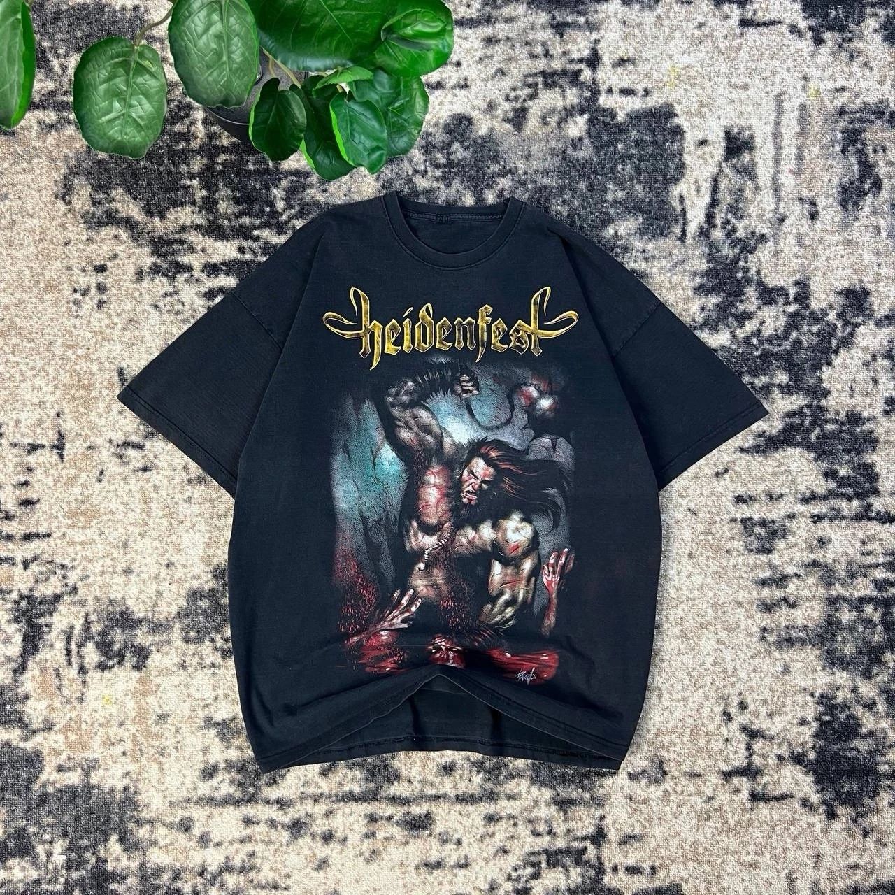 Heidenfest t-shirt rock tee vintage opium punk metal