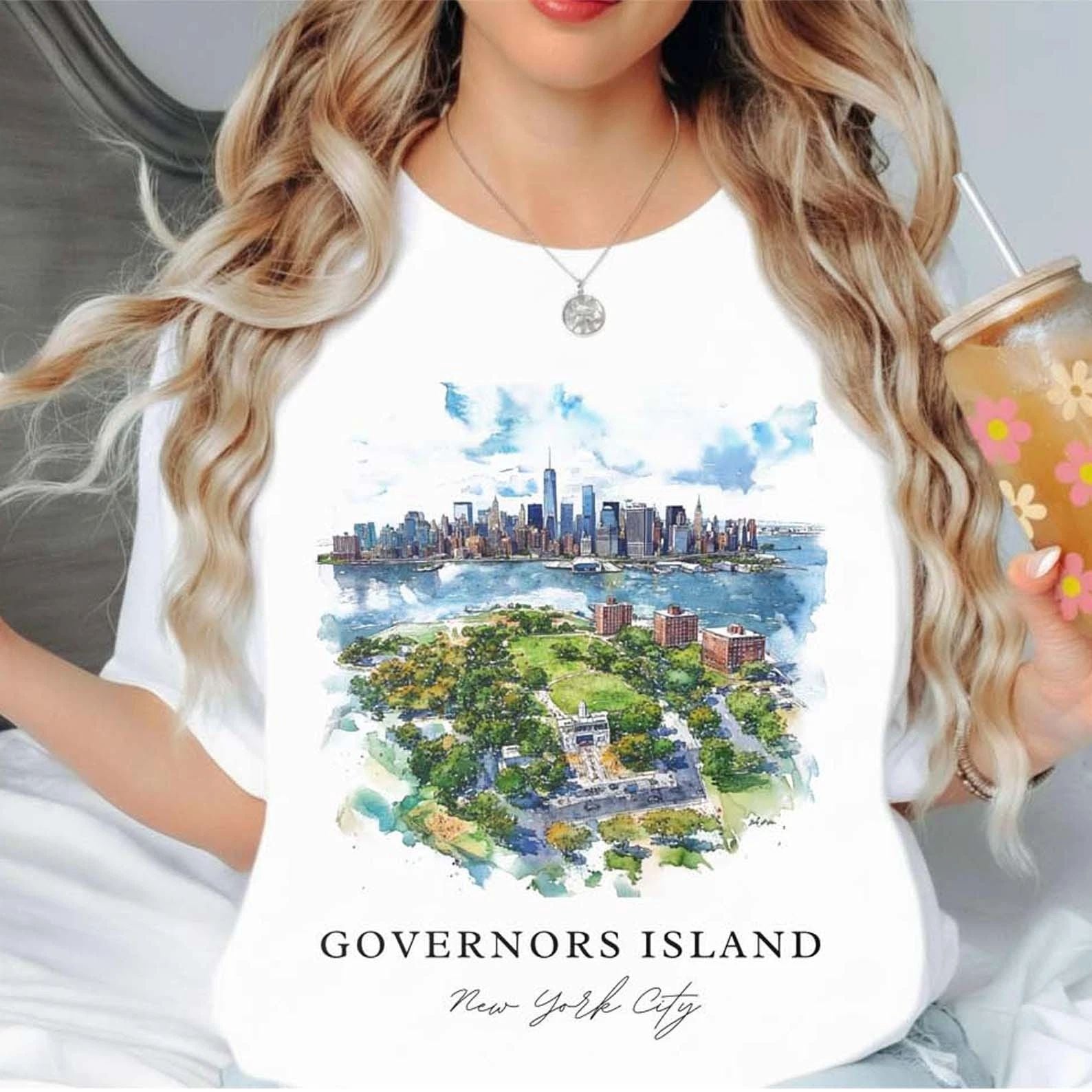 Governors Island Unisex Shirt Travel Gift New York Trip Lover Souvenir Tee