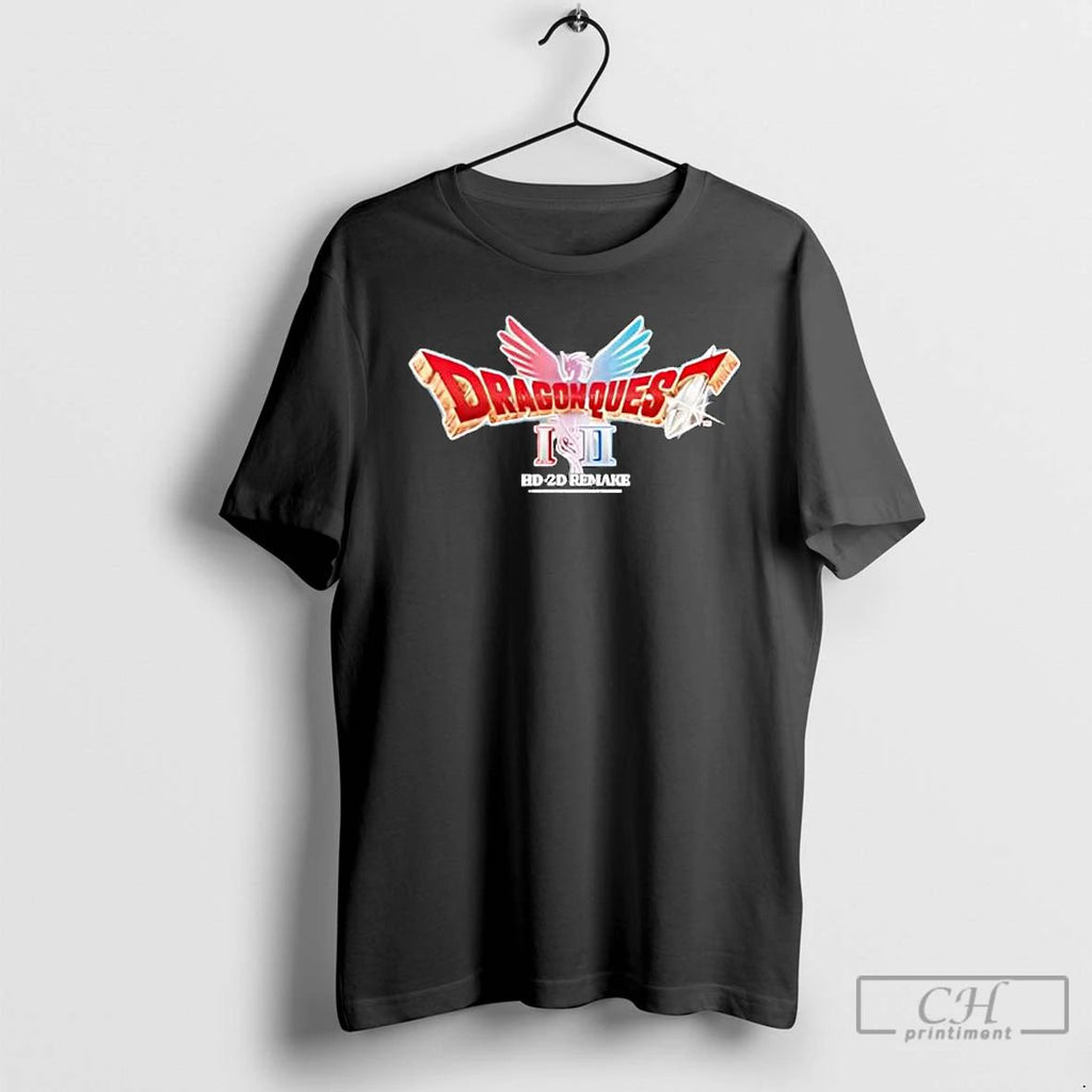 Classic Dragon Quest I Ii Hd 2d Remake Logo T Shirts