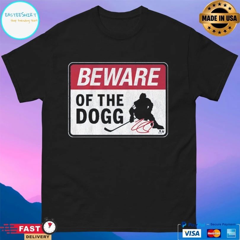 Colorado Avalanche Nathan Mackinnon Beware Of The Dogg T-shirt