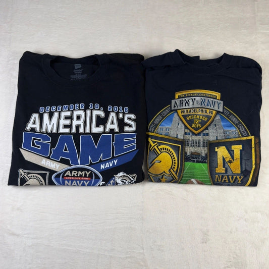 Army Navy Game T Shirts Mens Black College Football Rivalry Graphic Tees